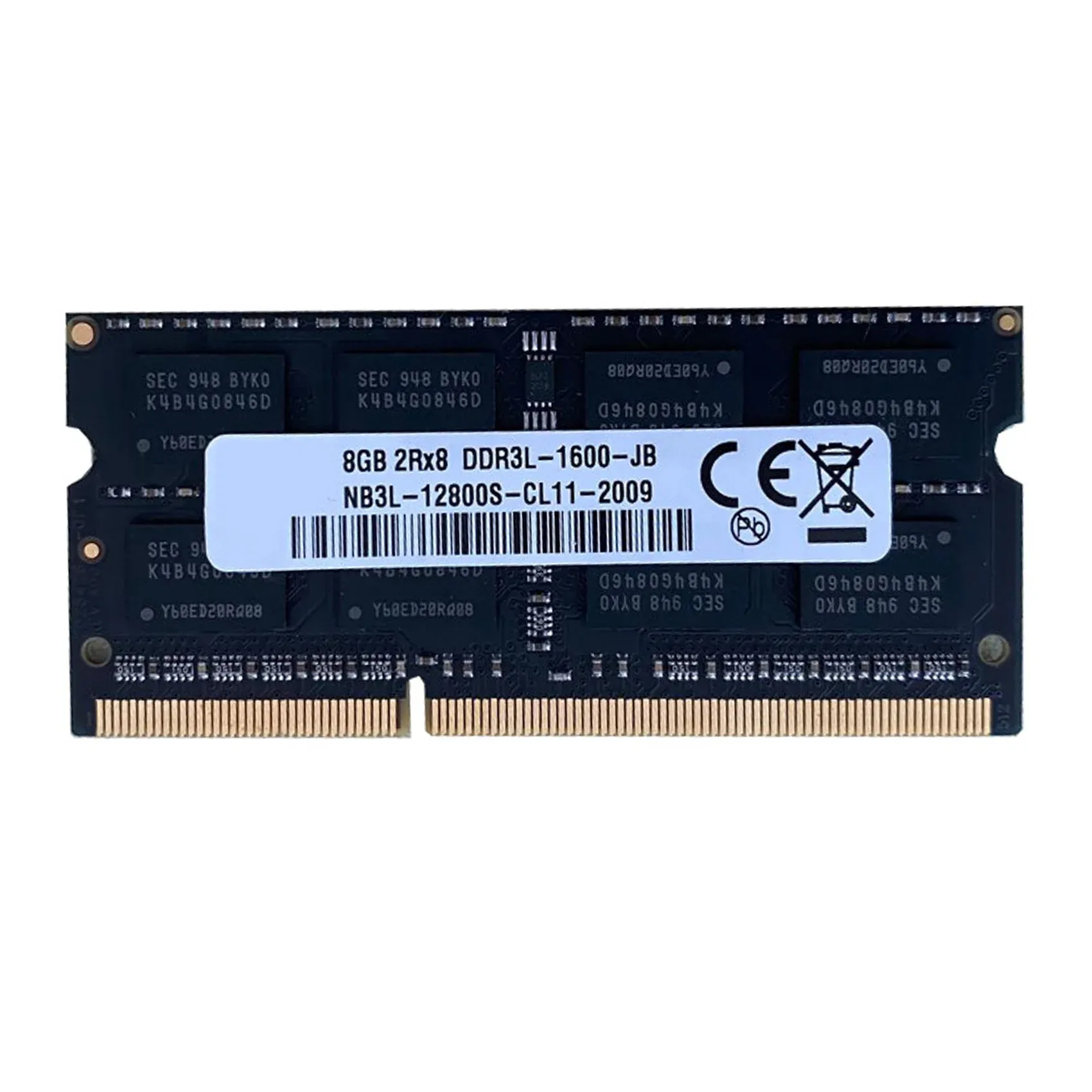 RAMS DDR3 8GB Laptop Ram Memory 1600MHz PC312800 1.35V 204 PINS SODIMM Ondersteuning Dual Channel voor Intel AMD -laptopgeheugen
