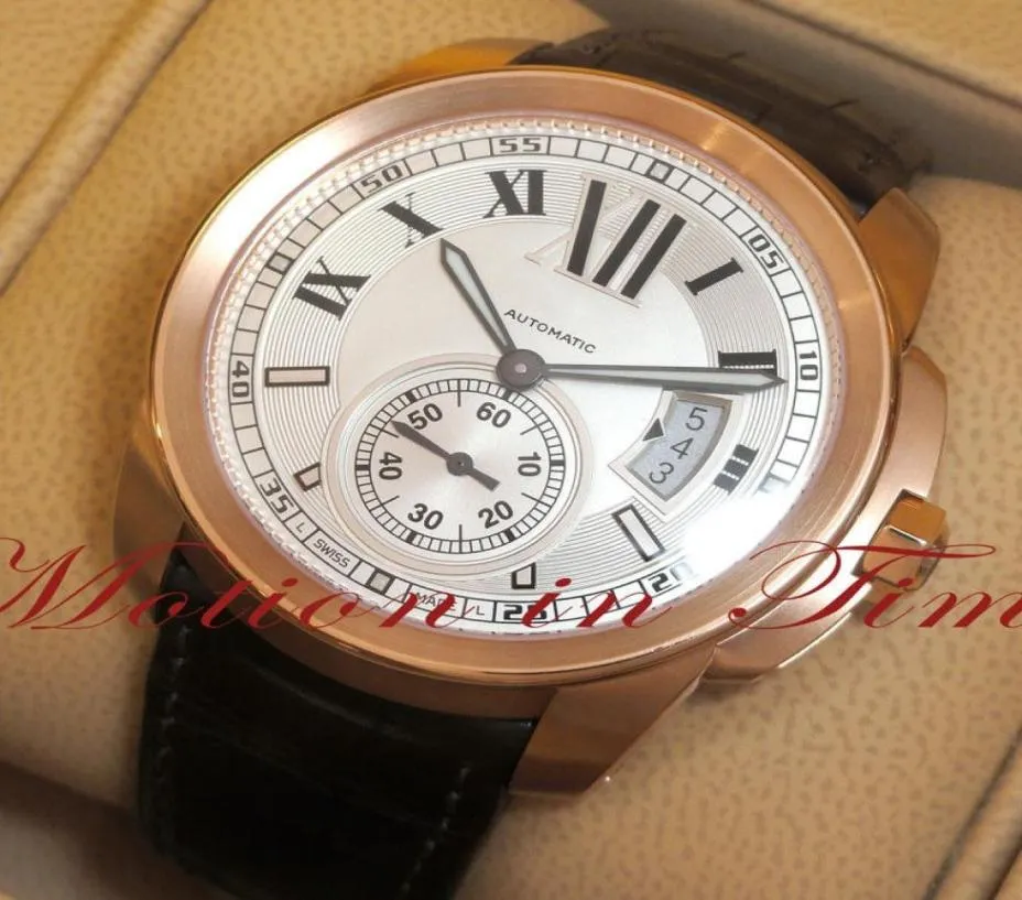 Luxury di alta qualità calibro debattito movimenti meccanici automatici orologio casual 18k rosa oro W7100009 NUOVO MEN039S W6397250