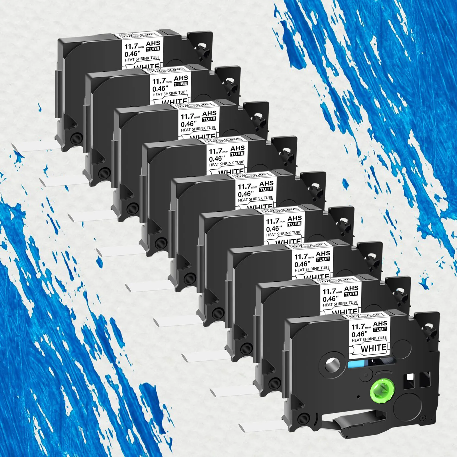 Compatible Heat Shrink brother printer label tape Set - 9PK for Brother ...