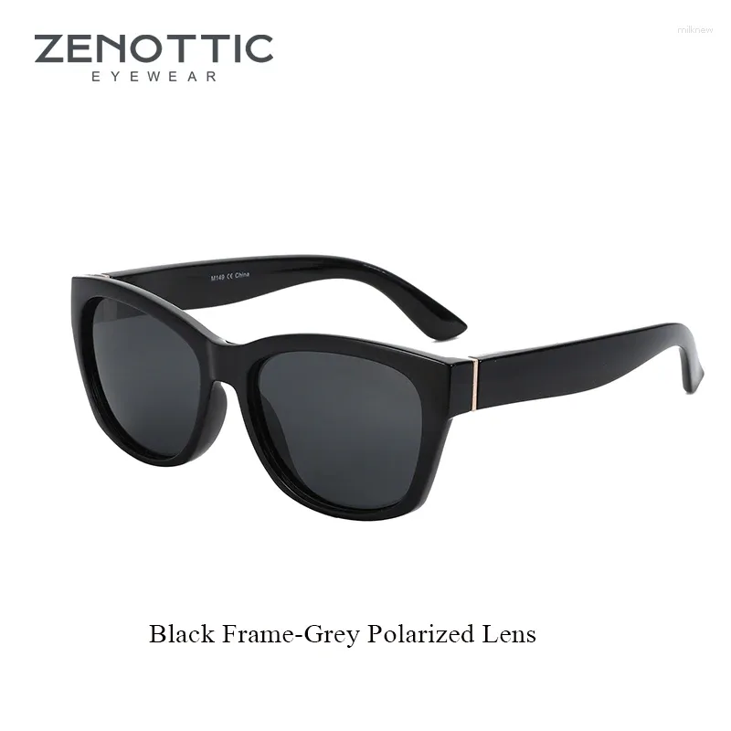 Солнцезащитные очки Zenottic Butterfly Women Polarized Vintage Square Shades УФ -защита ретро негабаритные кошачьи глаза Sun Stacle ZS2206