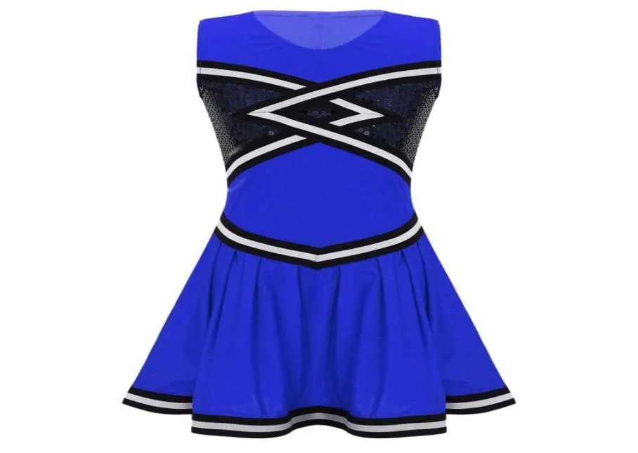 Girl039s sukienki dla dzieci w szkole dziewczęta cheerleaderka munduru mundurowy garnek fantazyjny sukienka