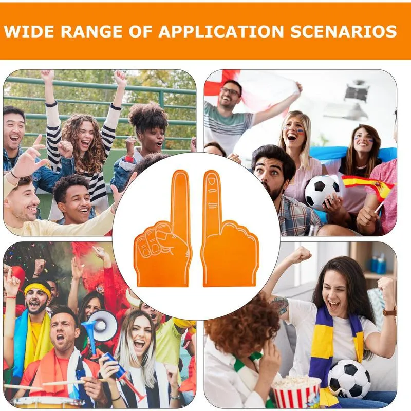 Comfortable Foam Fingers Hand Cheerleading Props Sports Event Cheering ...