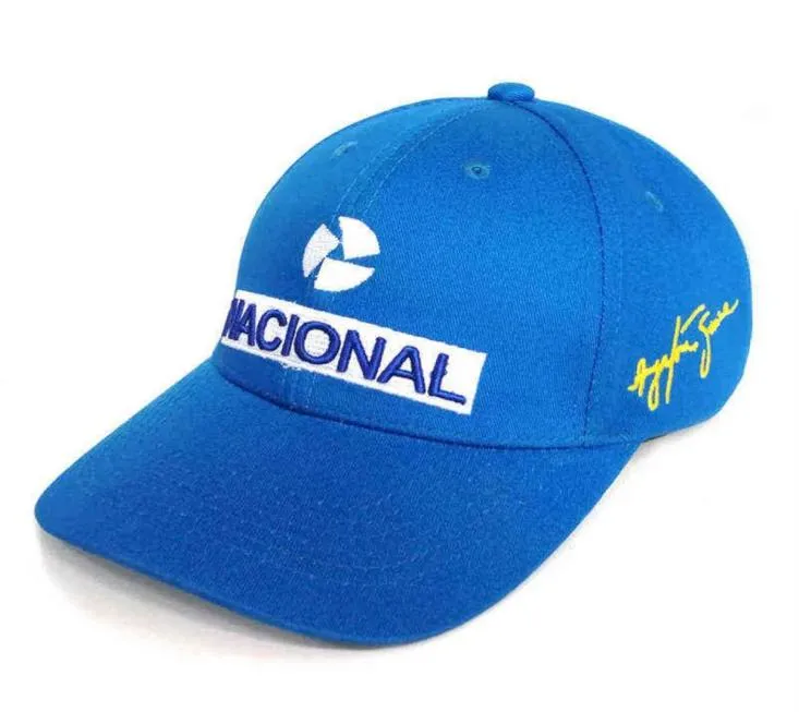 Ayrton Senna Beyzbol Kapağı Erkekler Moda Serin Nakış Ayrton Senna Şapkaları Ayarlanabilir Pamuklu Baba Caps H010526398819764