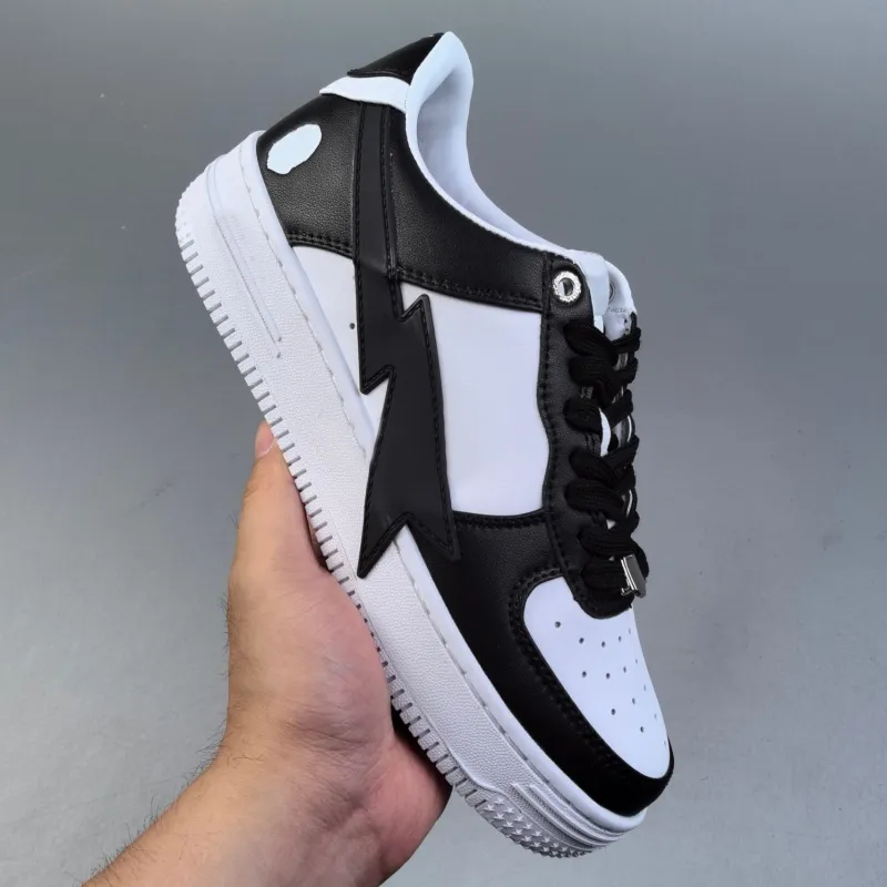 Casual schoenen bap os ontwerper sta trainers sport sneakers schoen zwarte klassieke mannen vrouwen 36-46