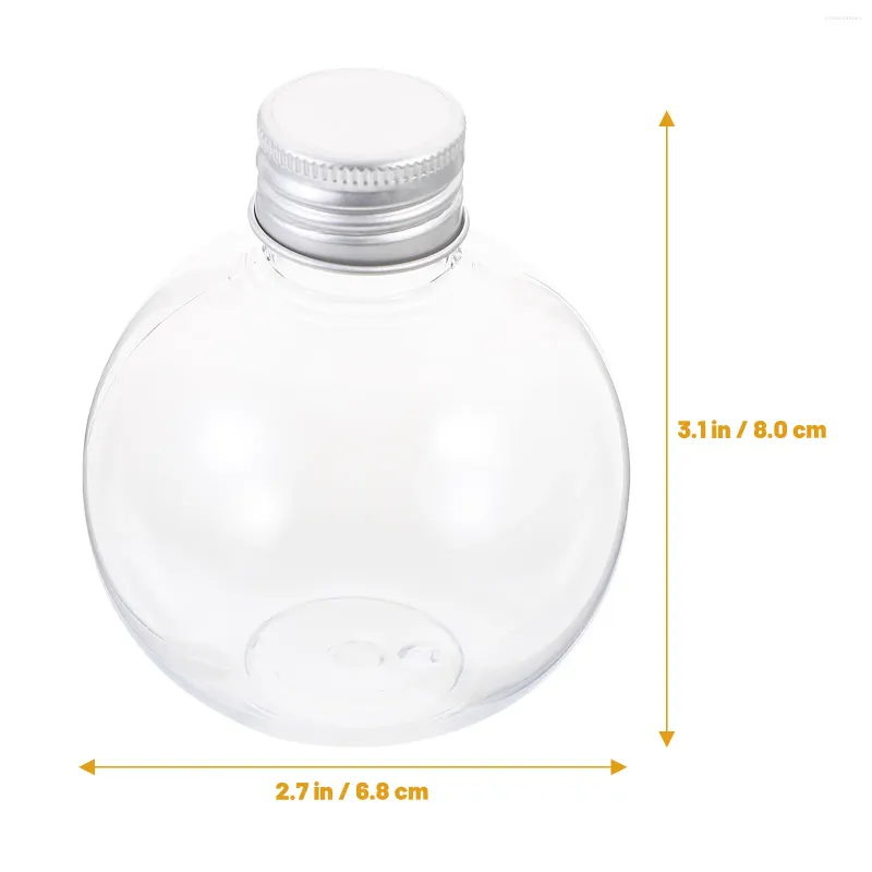 Vases 10 pcs bouteilles de jus en plastique Louds Contauteur boisson à la main