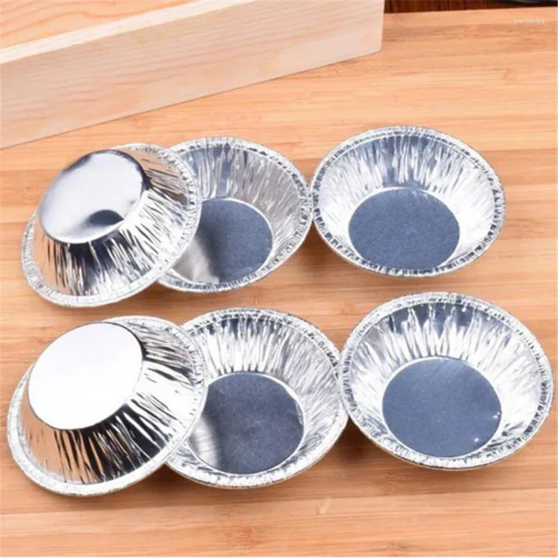 Moldes de cozimento 250pcs/conjunto de alumínio com alumínio descartável ovo pan de molde de molde de cozinha de cozinha de panfão de bolos de molde de molde