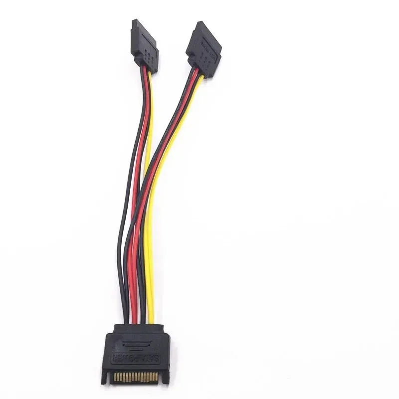 2024 Serial ATA SATA 4 Pin IDE Molex To 1/2/3 of 15 Pin HDD Power Adapter Cable Hot Worldwide Promotion Hardware Adapters for SATA IDE