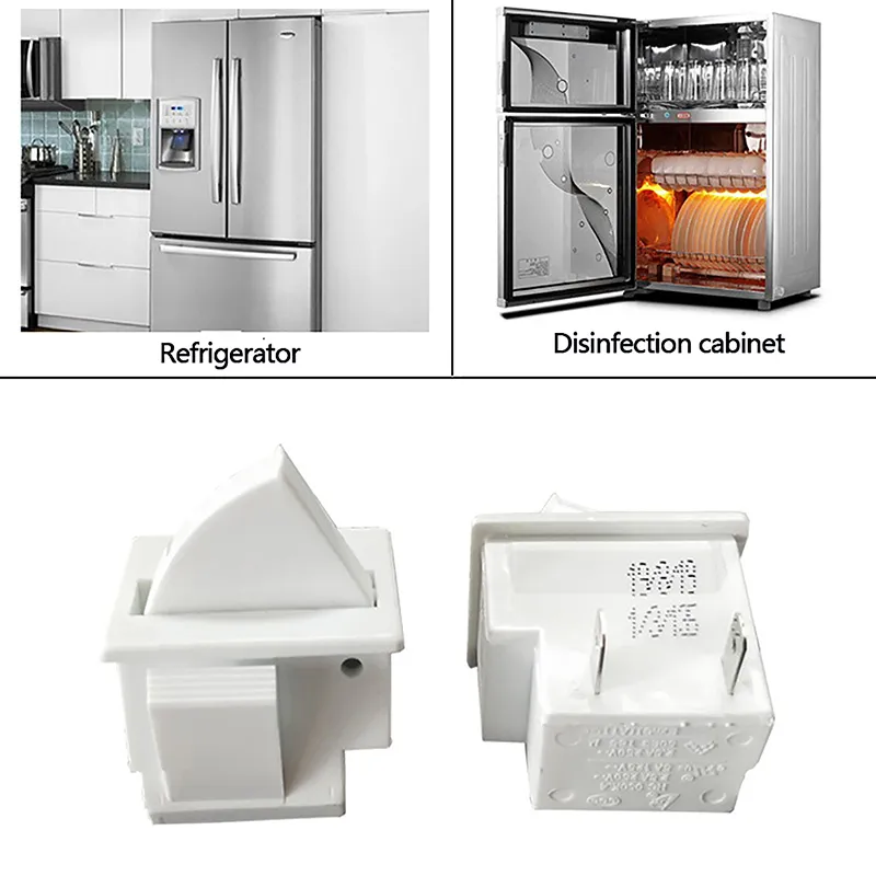 Cuasting Refrigerator Door Lamp Light Switch Replacement Fridge Part Kitchen 5A 125V