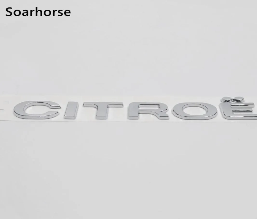 3D Letters Emblem For Citroen Logo Car Rear Trunk Badge Nameplate For Citroen C1 C2 C3 C4 C5 Picasso1418778