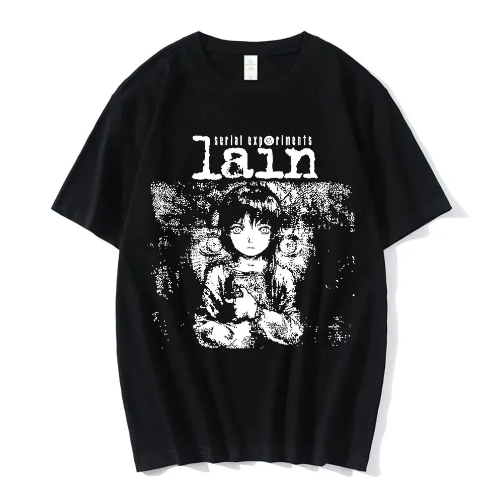 Anime Serial Experiments Lain T-Shirt Unisex Graphic Manga Girl