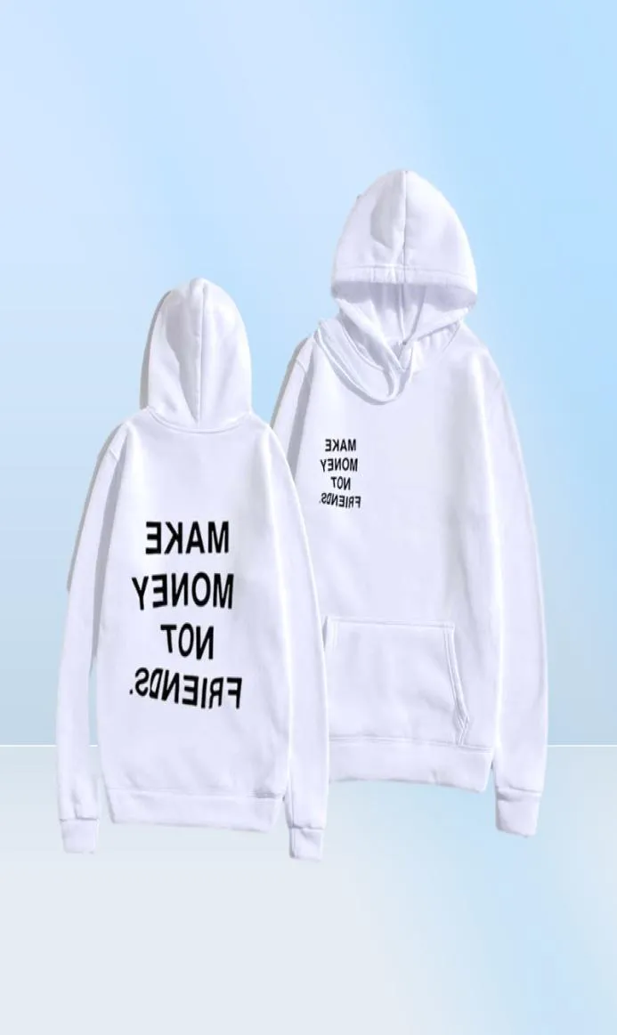 Harajuku uomini con cappuccio felpe con felpa con cappuccio guadagna soldi non amici stampa con cappuccio con cappuccio menwomen streetwear abiti con cappuccio con cappuccio sudadera hombre x7785023