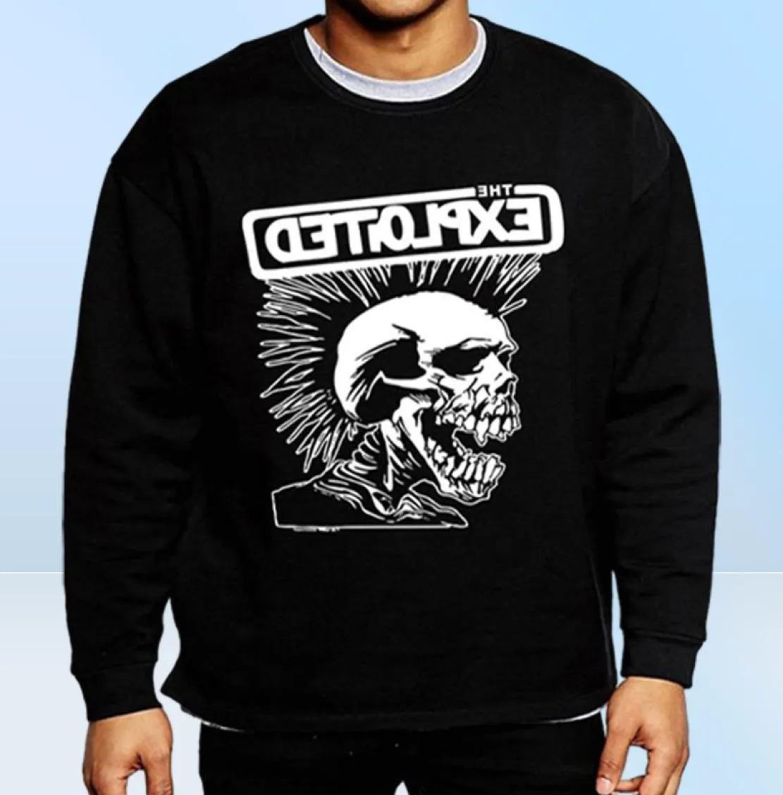 Sweatshirts pour hommes punk rock le nouvel automne exploité Hoodies Hip Hop Tracksuit Funny Clothing1044440