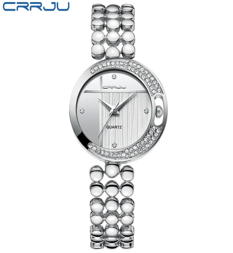 2020 Moda Women observa Crrju Top Brand Luxury Star Sky Dial Clock Luxury Gold Gold Women039s Bracelet Quartz Relógios de pulso 8922383