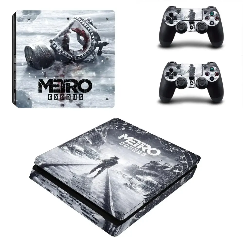 Stickers Metro Exodus PS4 Slim Stickers Play station 4 Skin Sticker Decals For PlayStation 4 PS4 Slim Console & Controller Skin Vinyl