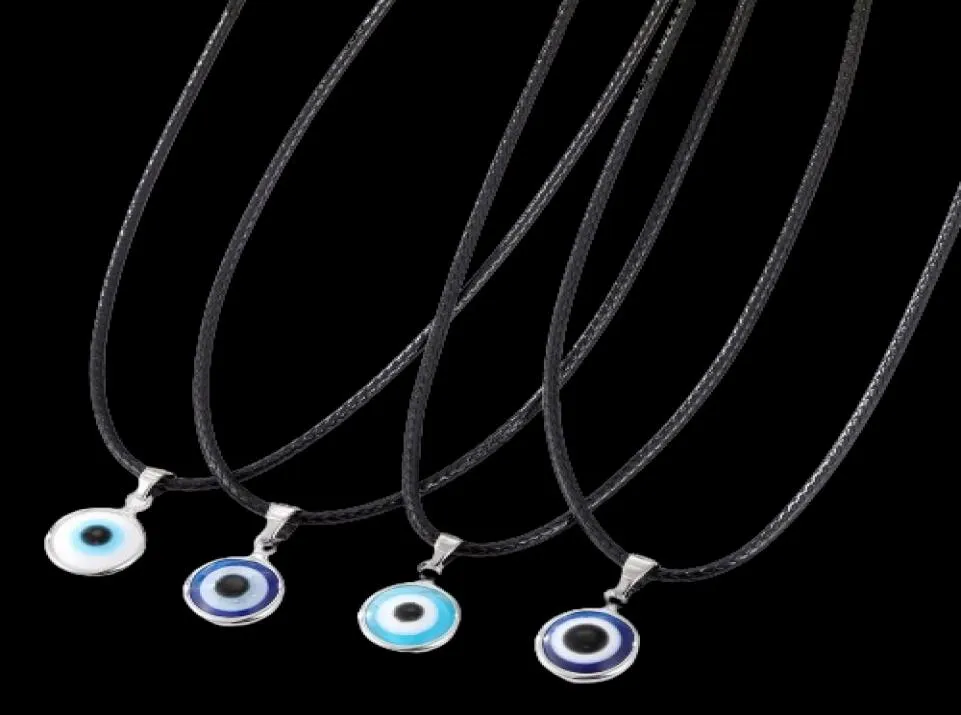 Fashion Colors Evil Eyes Pendant Necklace Turkish Eye Chains Choker Necklaces Clavicel Chains for women jewelry8604813