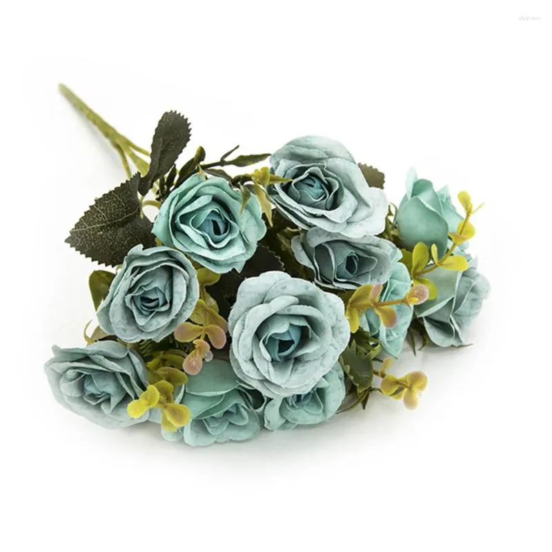 Декоративные цветы свадебная свадебная европейская искусственная роза шелковая ткань имитация спальни гостиная