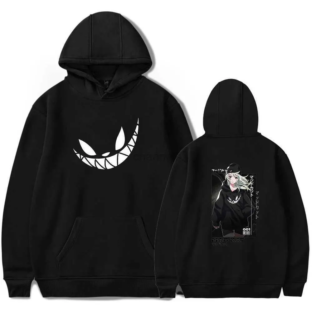 Kvinnors hoodies tröjor Rubius hoodie leende ansikte tecknad hösten långärmad tröja män/kvinnor harajuku tröjor hiphop y2k rubius merch hoodies 240413