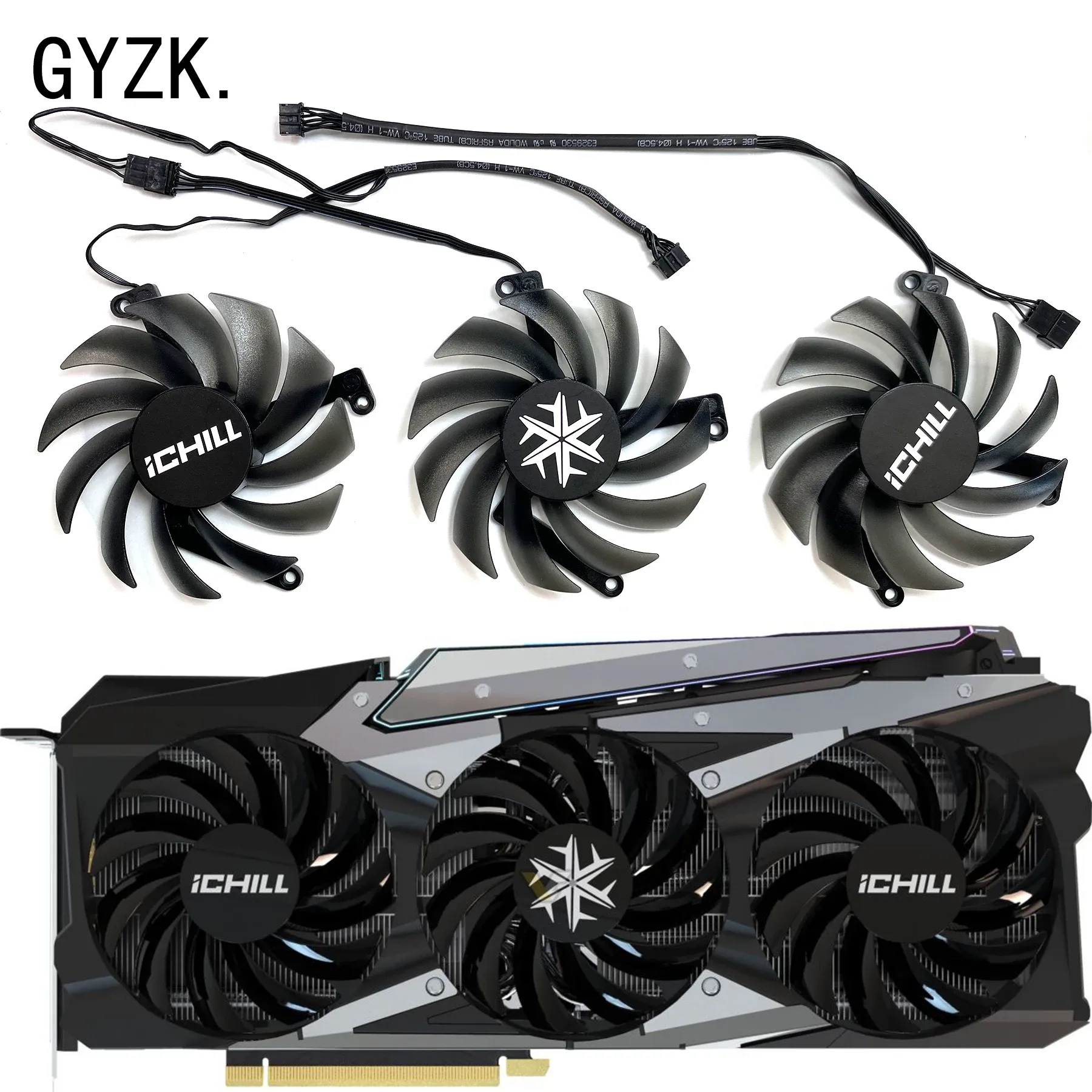 Pads Новые для Inno3d GeForce RTX3070TI 3080 3080TI 3090 ICHILL X3/X4 Super Ice Dragon Замена графической карты вентилятор CF12915S