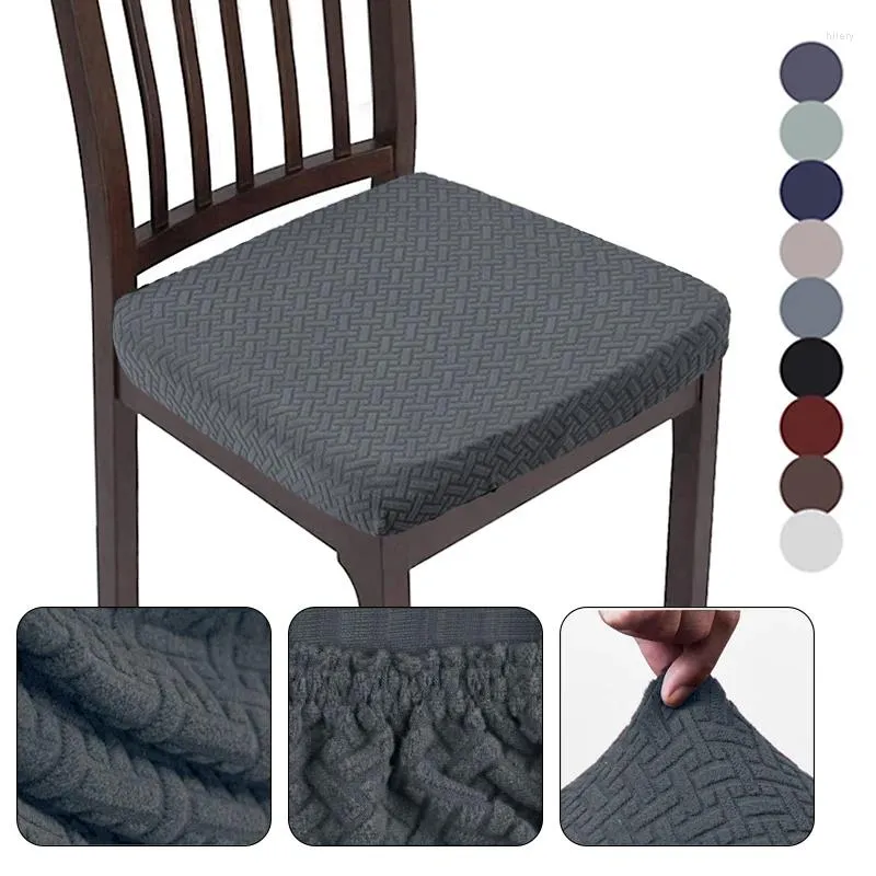 Pokrywa krzesełka pokrowca do jadalni siedzisko materiału do wyjmowanej kuchennej poduszki poduszek poduszki obrońca wystroju domu housse de szezć