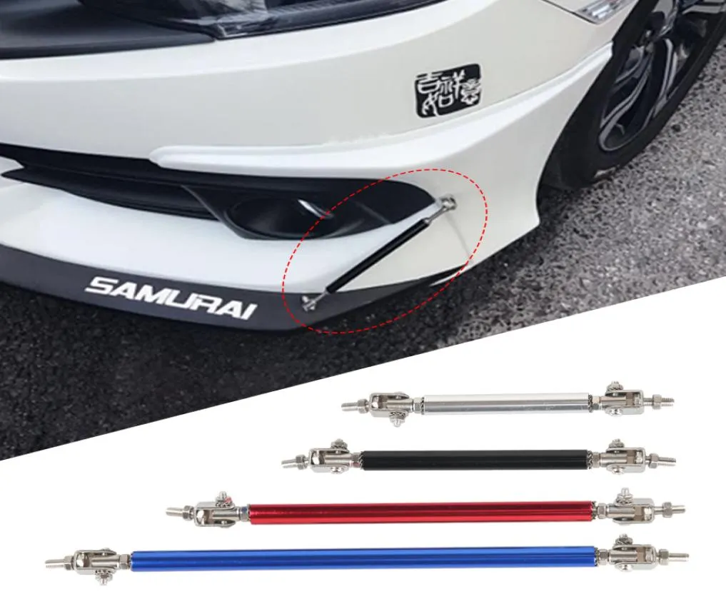 Ny 2x Universal Racing justerbar bakre stötfångare Lip Splitter -support Bar Kit Racing 75mm100mm bilstyling Tunning8779535