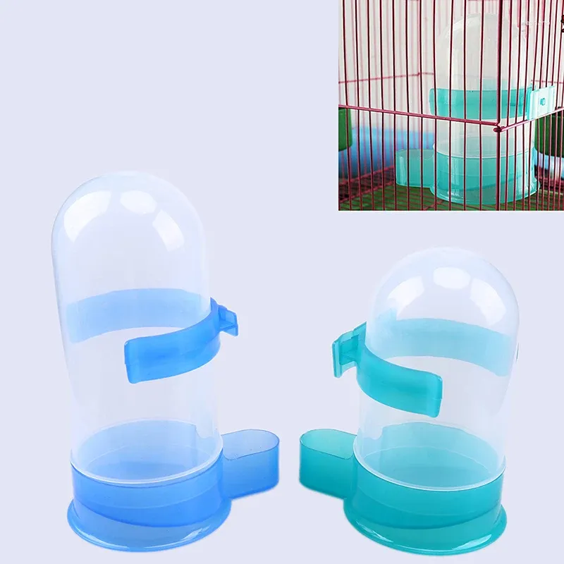 Otros suministros de aves alimentador para mascotas beber babero plástico automático agua alimentando tazones loro jaula recipiente de alimentos animales color aleatorio
