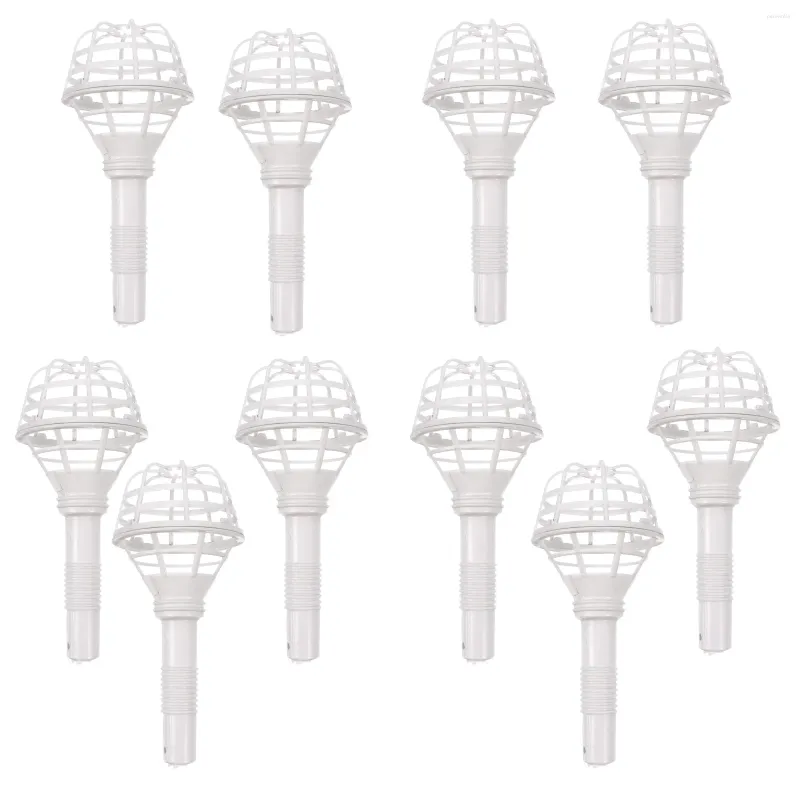 Fleurs décoratives 10 PCS Gire les récipients vides Bride Brides Artificial Brides Bouquets For Wedding Plastic A lié Holder