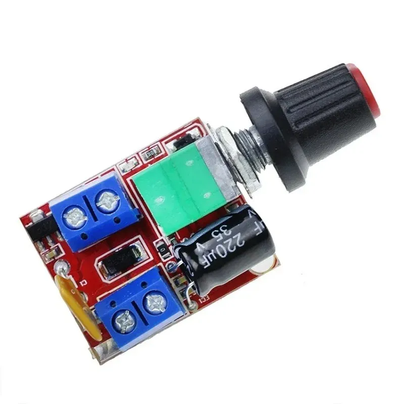Mini DC Motor PWM Speed Controller 5A 90W 5V 6V 12V 24V 35V Speed Control Switch Super Small LED Dimmer Max 5A