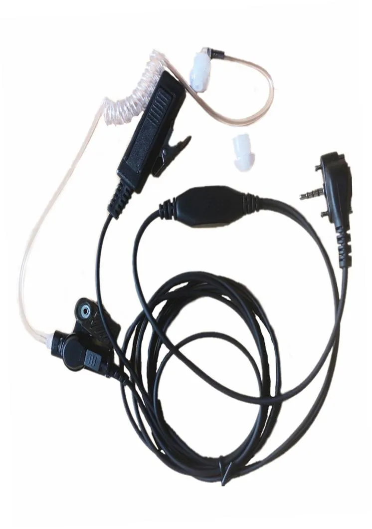 Akustyczna rurka powietrzna słuchawkowy słuchawek PTT mikrofon dla yaesu wierzchołek standardowy radio VX2R VX3R VX5R VX8GR VX10 VX110 Walkie T1427189