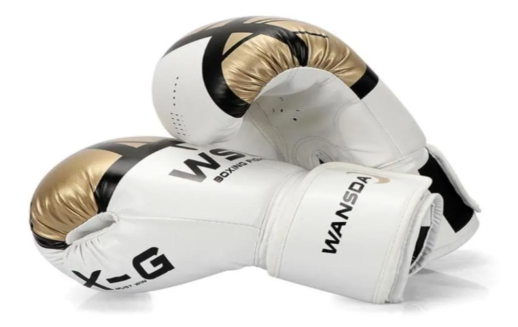 Kick Boxing Gloves для мужчин Женщины Pu Karate Muay Taai Guantes de Boxeo Fight Mma Sanda Training Adult