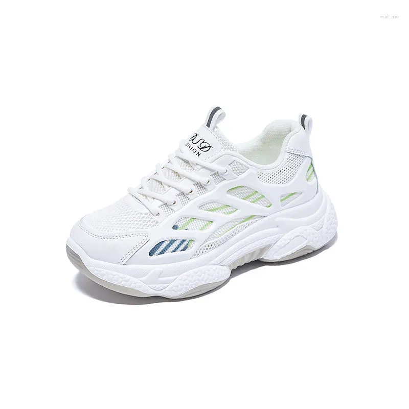 Zapatos casuales de plataforma para mujeres silvestres zapatillas de deporte transpirables cómodos al aire libre sports street posty damas