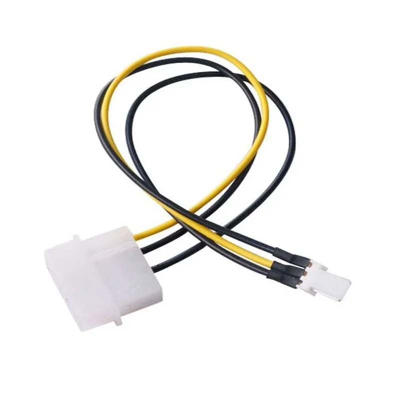 Adaptador de cabo do conector de energia do ventilador de capa da CPU CHASIS para 4 pinos Molex IDE para cabo de adaptador profissional de 3 pinos