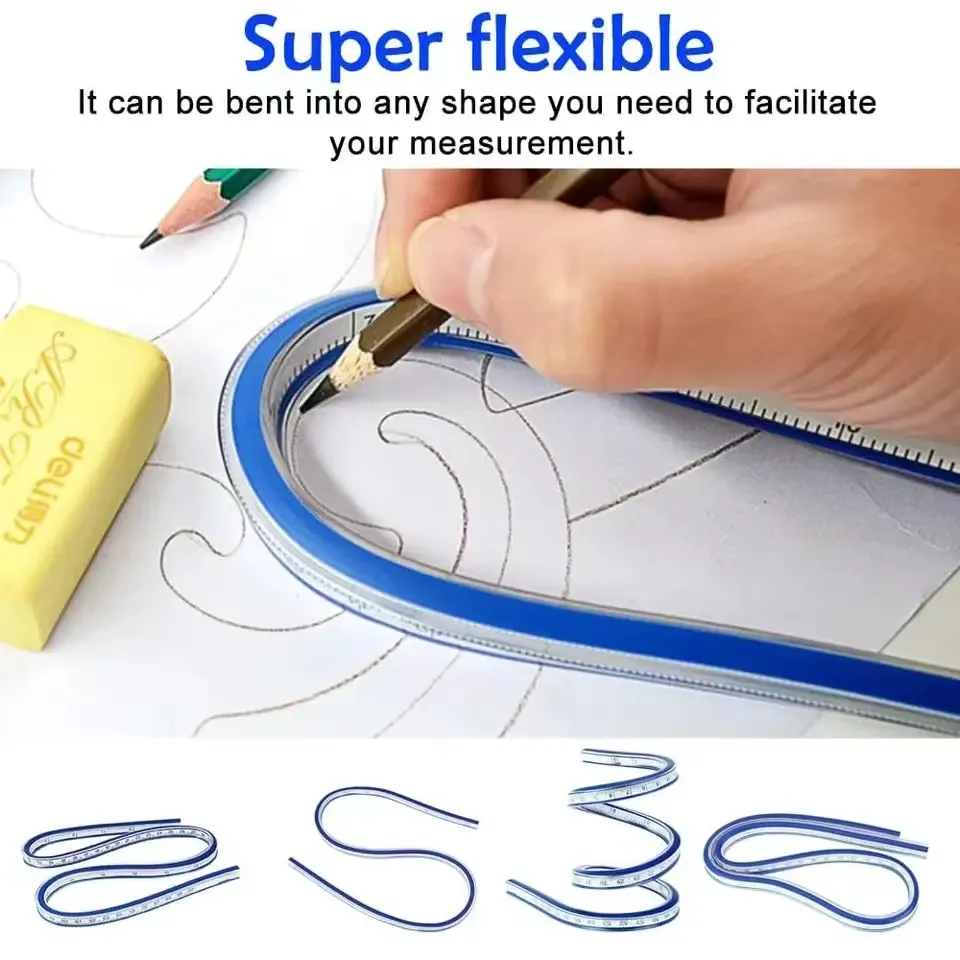 Flexible Curve Ruler Bendable Plastic Vinyl... From Ddmywonder, $42.8 ...