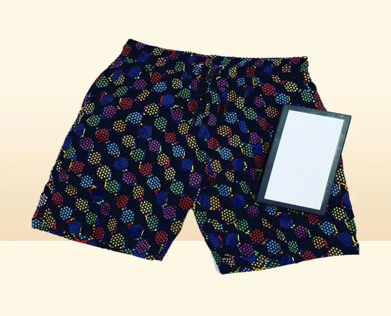 Lettere vintage Shorts da bagno da bagno mastono estivo pantaloni da spiaggia casual marea cotone cotone corto trasparente a surf rapidamente tronchi da nuoto9929191