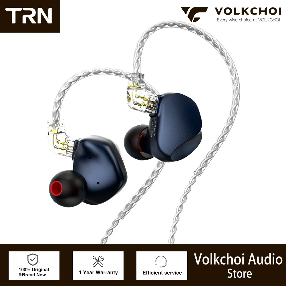 TRN VX Pro In Ear Earphones 8BA+1DD Hybrid Metal IEM HIFI TRN VX Pro In Ear Earphones 8BA+1DD Hybrid Metal IEM HIFI
