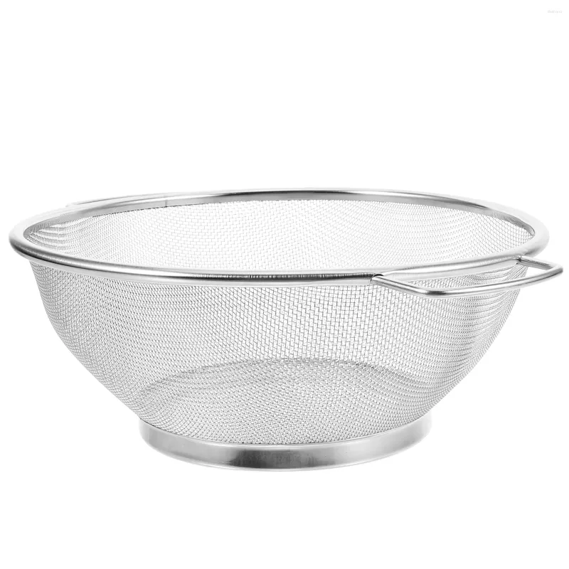 Mugs Rice Washing Bowl Strainer Metal Fine Mesh Sieve Stainless Steel Colander Small Filter Rinser Drain Basket