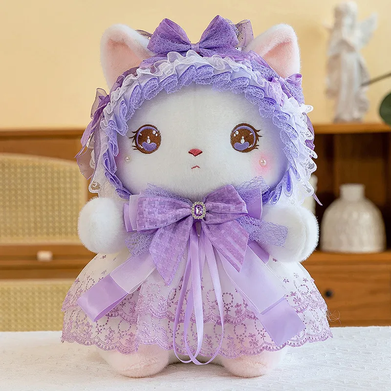 Luoli Anime Doll Plush Toy mignon Cartoon Cat Cat Doll Grab Doll Machine Machine en magasin, Push Gift Dolls