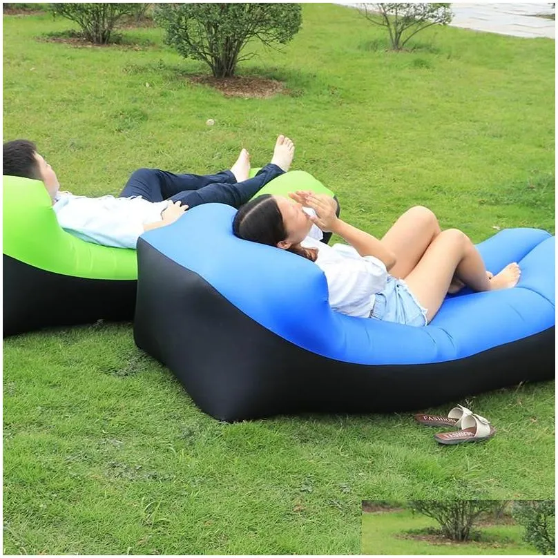 Sovsäckar är 2021 uppblåsbar bönpåse soffa stol Er Lounger luft utan fyllmedel lat beag säng strand droppleverans sport utomhus dhfjz
