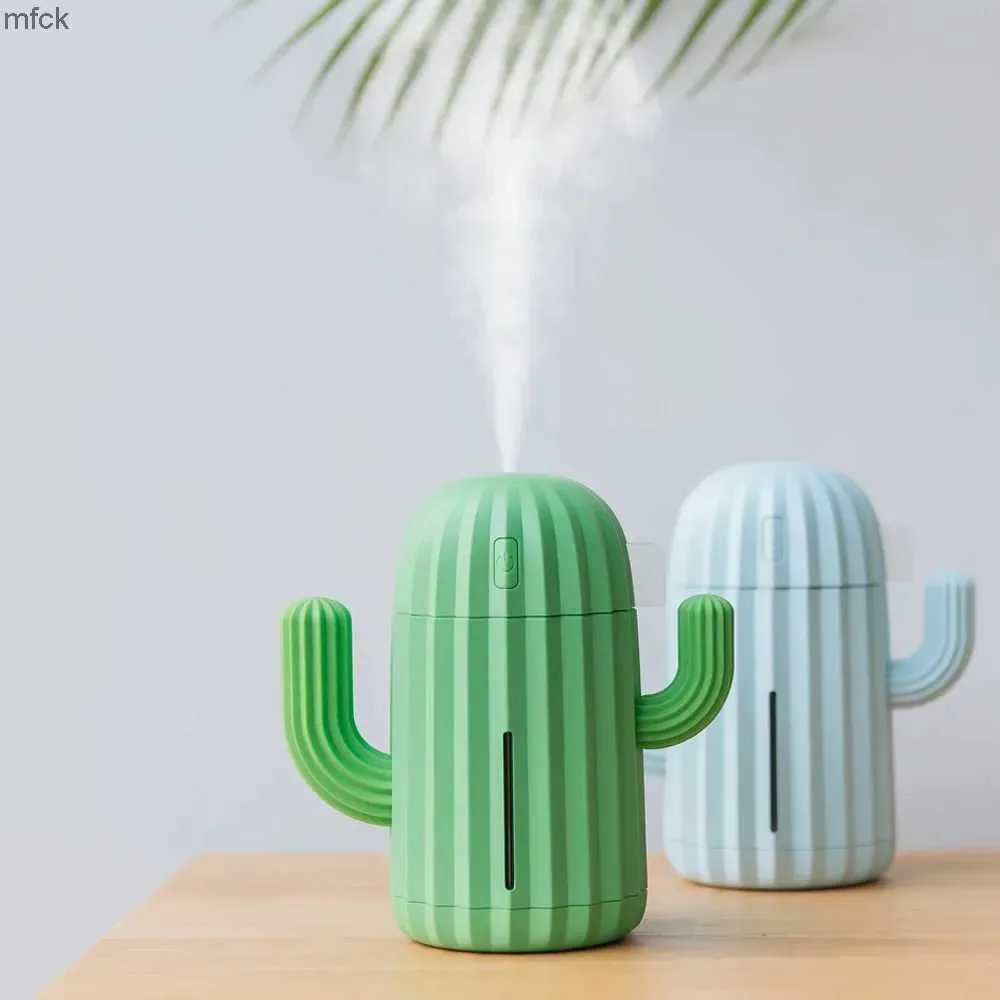 加湿器ワイヤレス空気加湿器1200MAH CACTUS充電式ポータブルアロマセラピーオイルディフューザーバッテリー加湿装置