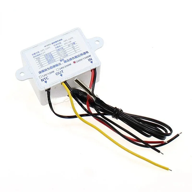 12V 24V 110V 220V Professionnel W3002 Contrôleur de température numérique LED 10A RÉGULATEUR DE THERMOSTAT XH-3002