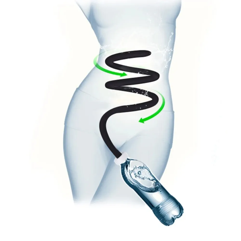 Doccia Igienica Intima A Getto – Soffione In Alluminio Con Tubo In Acciaio, Kit Per Clistere E Pulizia, Adatto A Rubinetti Standard