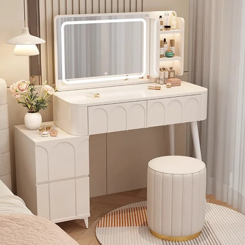 2024Kawaii Girl Design Wooden Vanity Dressing Table with Drawers