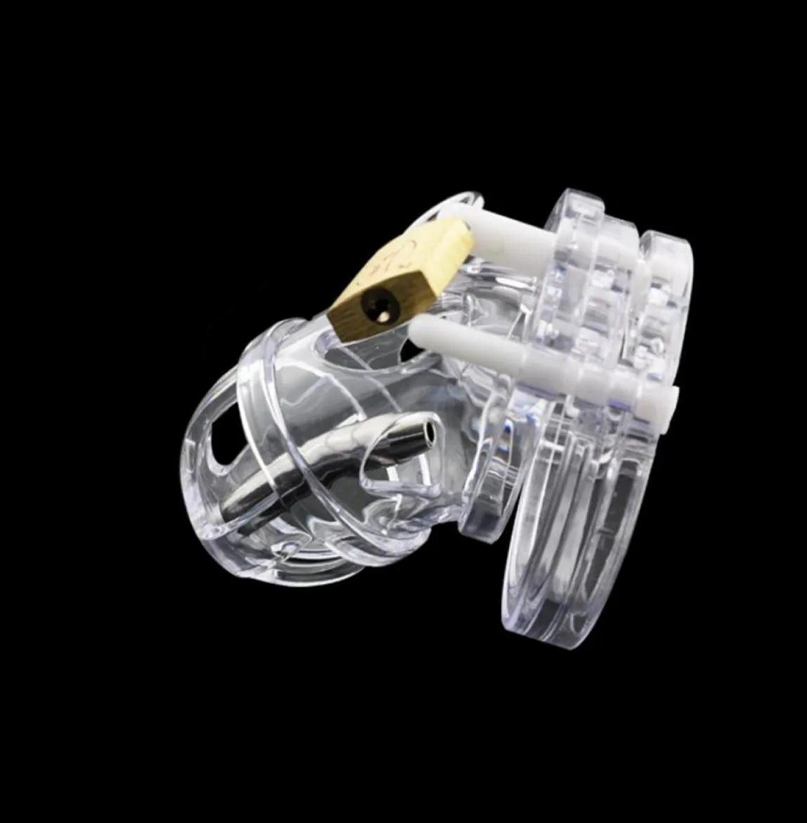 プラスチックペニスケージメタル尿道カテーテルチューブセックスおもちゃ男性用、コックケージセックス製品、男性ベルトデバイスCP-A1252509819