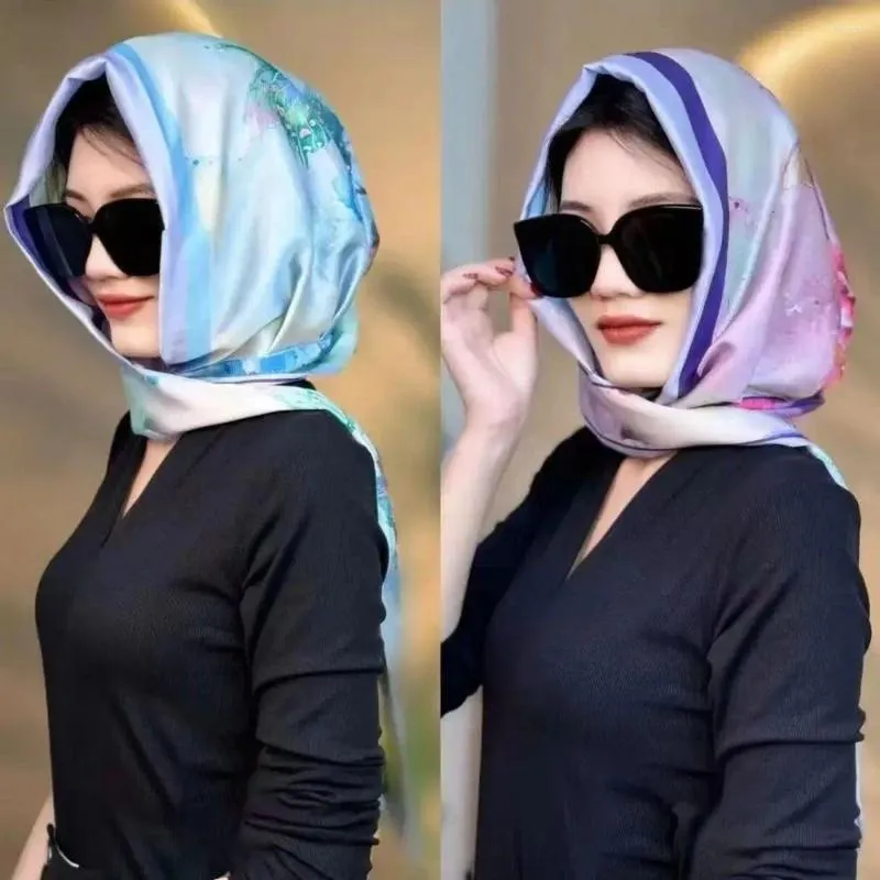 Sciarpe resistenti al turbante musulmano resistente alla simulazione morbida simulazione di seta hijab cappello islamico e traspirato