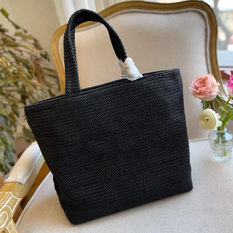 Große Raffia Dreiecks Strandtasche Gewebte Sommertasche Für Frauen