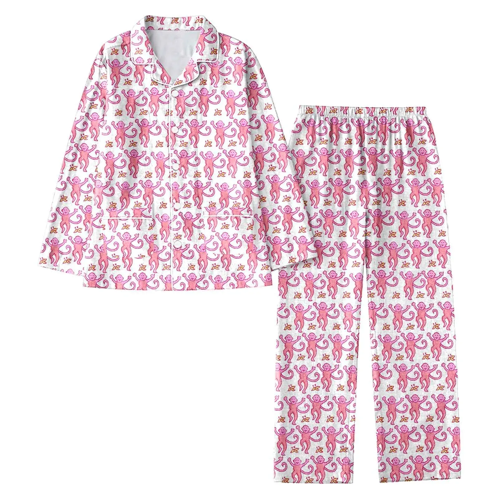 Rabbit♡　1005 DHgate.com:2024Kids 2-Piece Pajama Set, Cute Graphic Rabbit