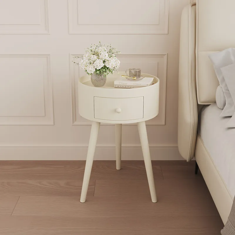 Aesthetic nightstand bedside table with Cute Nightstand, Manicure ...