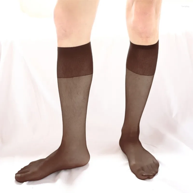 Chaussettes masculines sexy ultrathin agricole transparent basse du milieu invisible sans trace sans bas de basses