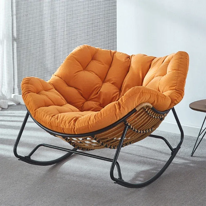 Save Big on Bulk Small Rocker Recliner Portable Rocking Chair Recliner:  Modern Leisure Rocking Chair Adult For Small Apartment Balcony Living Room  - Main Image