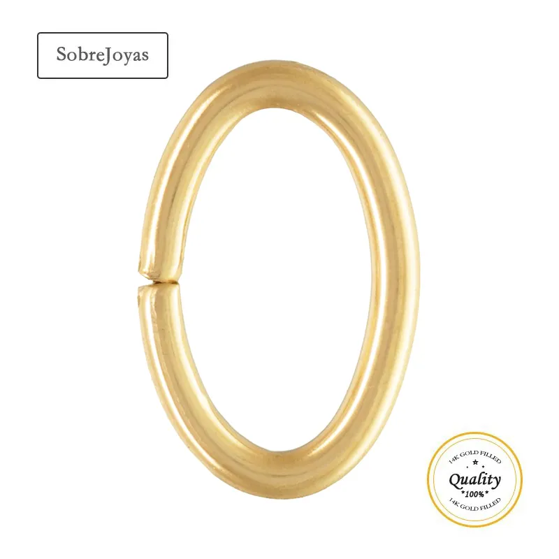 200pcs Gold Stainless Steel Open Jump Rings - Oval & Round Mix For Jewelry Making