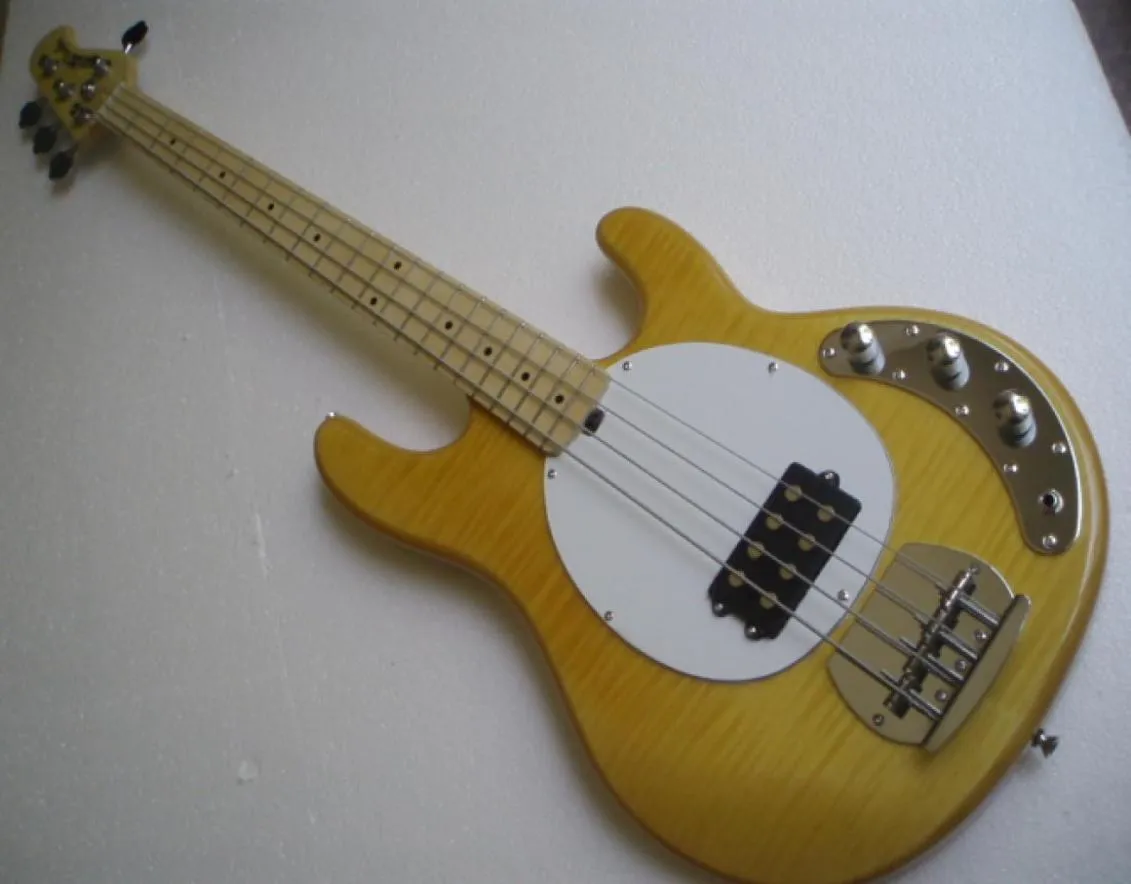 whole New arrival Music man 4 String Electric Bass Guitar In Natural 1005291353283